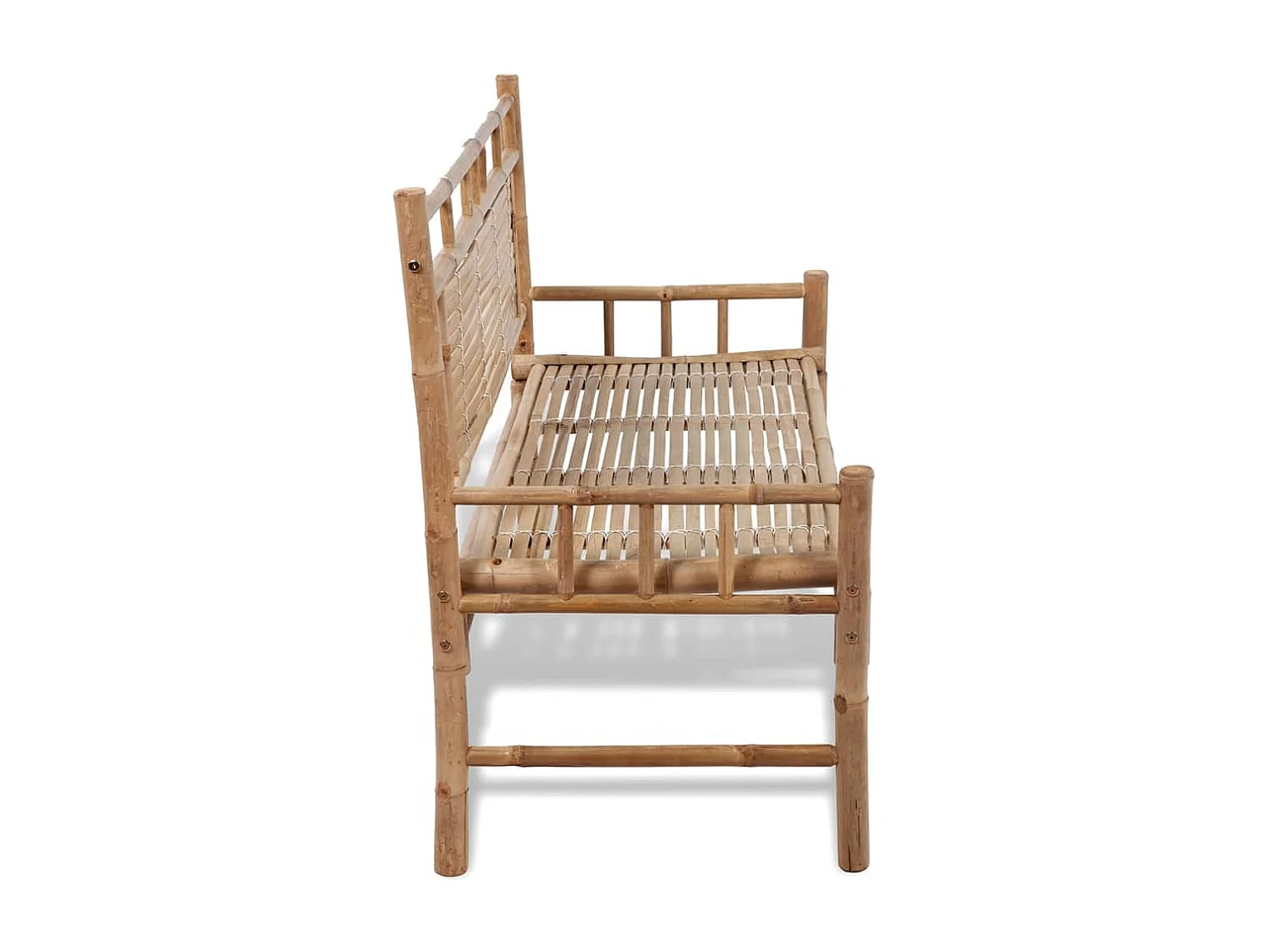 Banco de jardín plegable bambú 120 cm