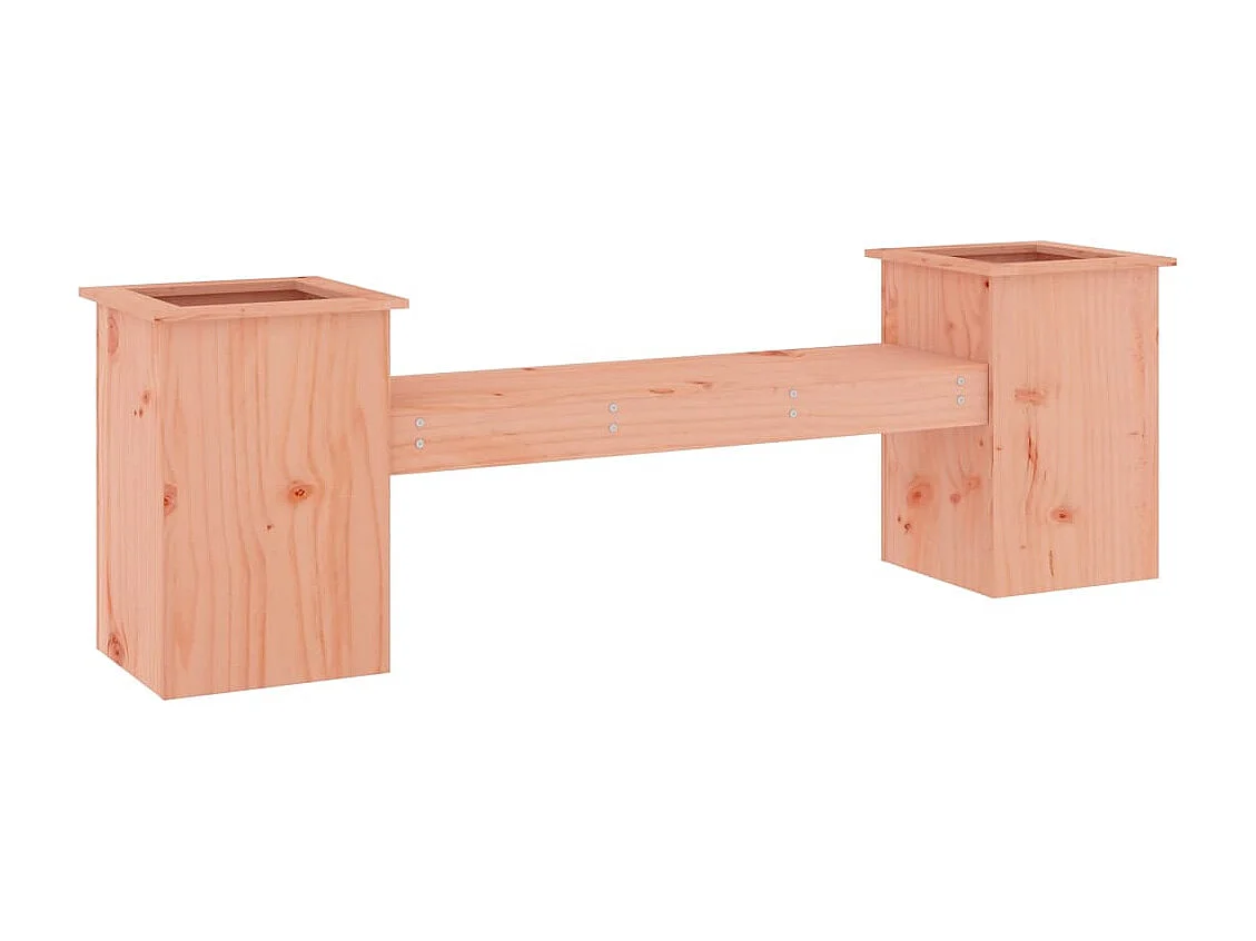 Banc avec jardinières 184,5x39,5x56,5cm bois massif de douglas