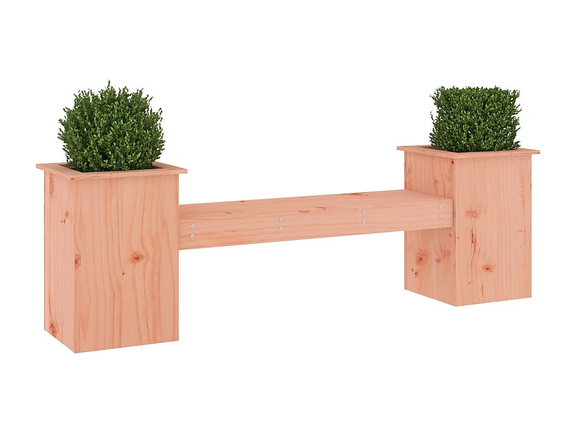 Banc avec jardinières 184,5x39,5x56,5cm bois massif de douglas