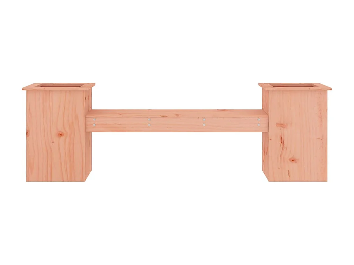 Banc avec jardinières 184,5x39,5x56,5cm bois massif de douglas