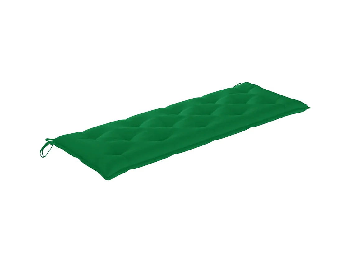 Banc de jardin empilable et coussin 159 cm Bois de teck massif