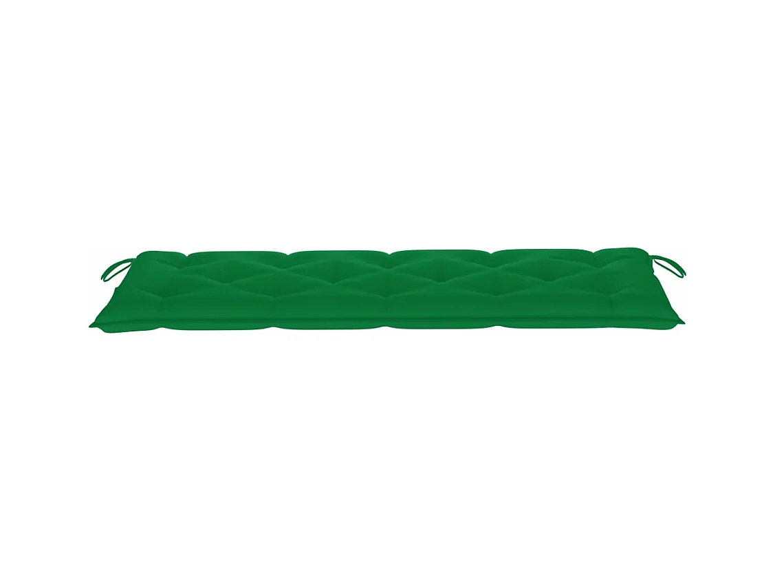 Banc de jardin empilable et coussin 159 cm Bois de teck massif