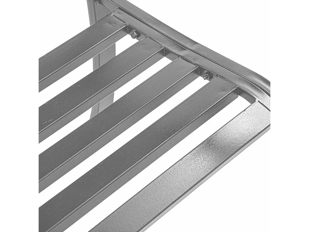 Tuinbank 120 cm staal zwart