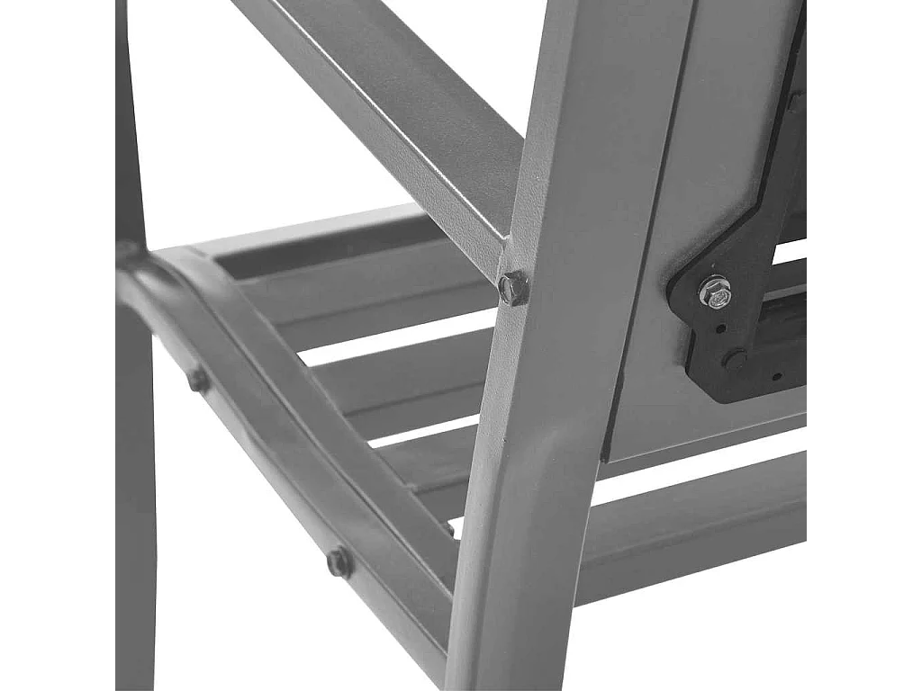 Tuinbank 120 cm staal zwart