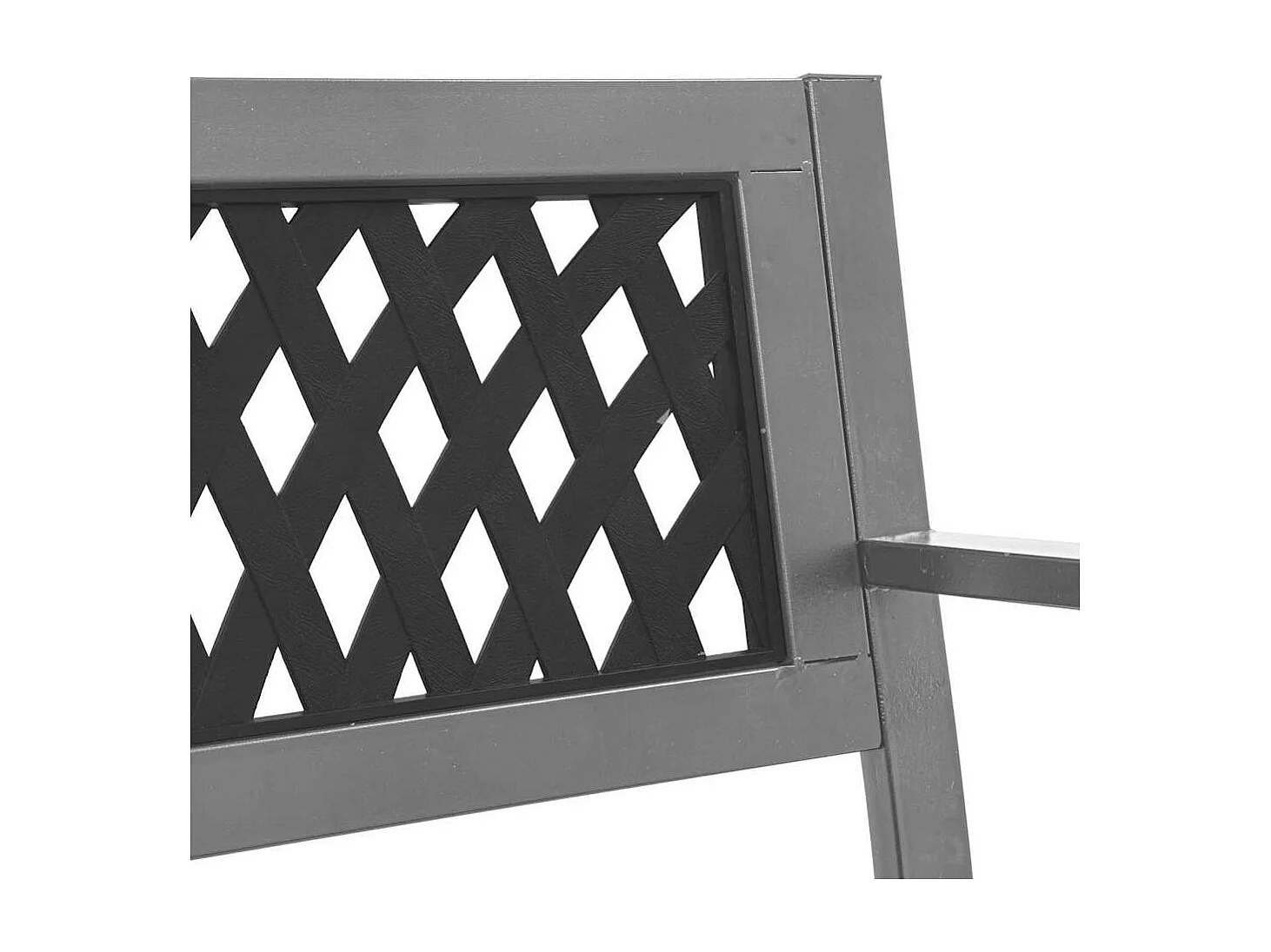 Tuinbank 120 cm staal zwart