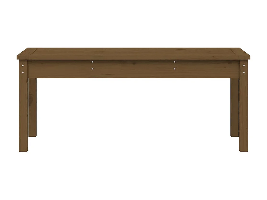 Banc de jardin marron miel 109x44x45 cm bois de pin massif