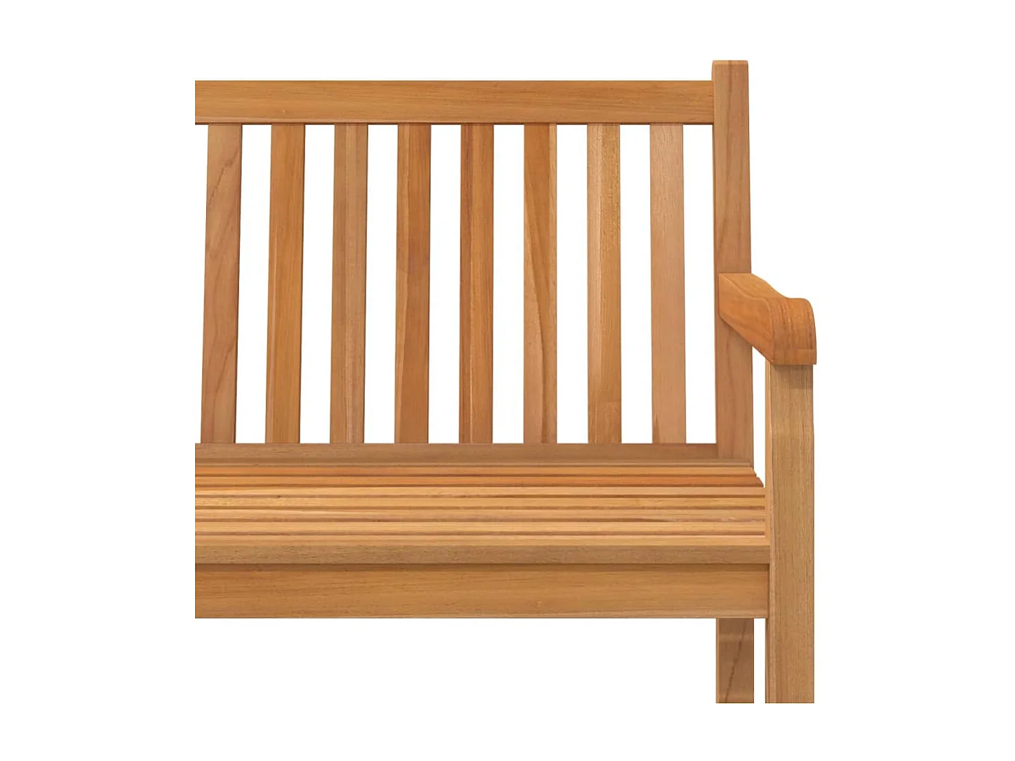 Banco de jardín de madera maciza de teca 150 cm