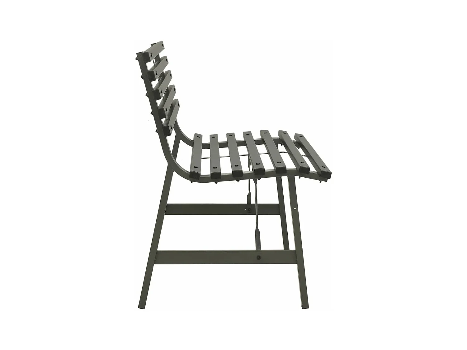 Banc de jardin 110 cm Acier Noir