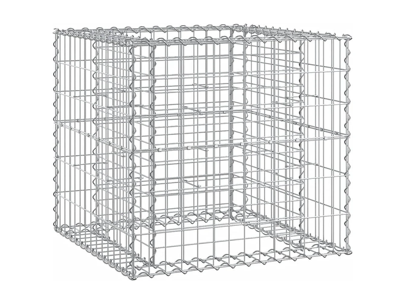 Banc de jardin avec panier en gabion bois de pin imprégné