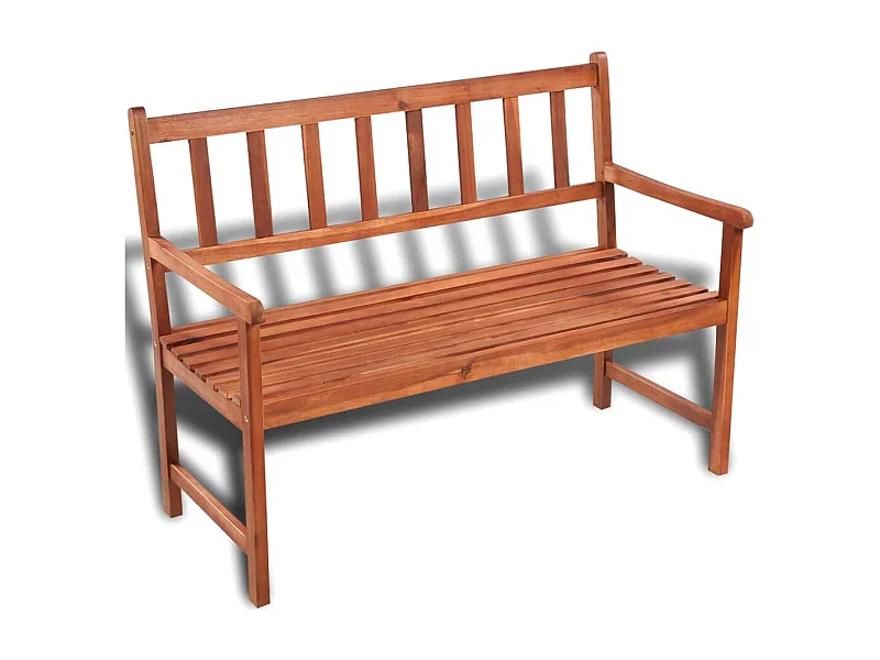Banc de jardin 120 cm Bois solide d'acacia