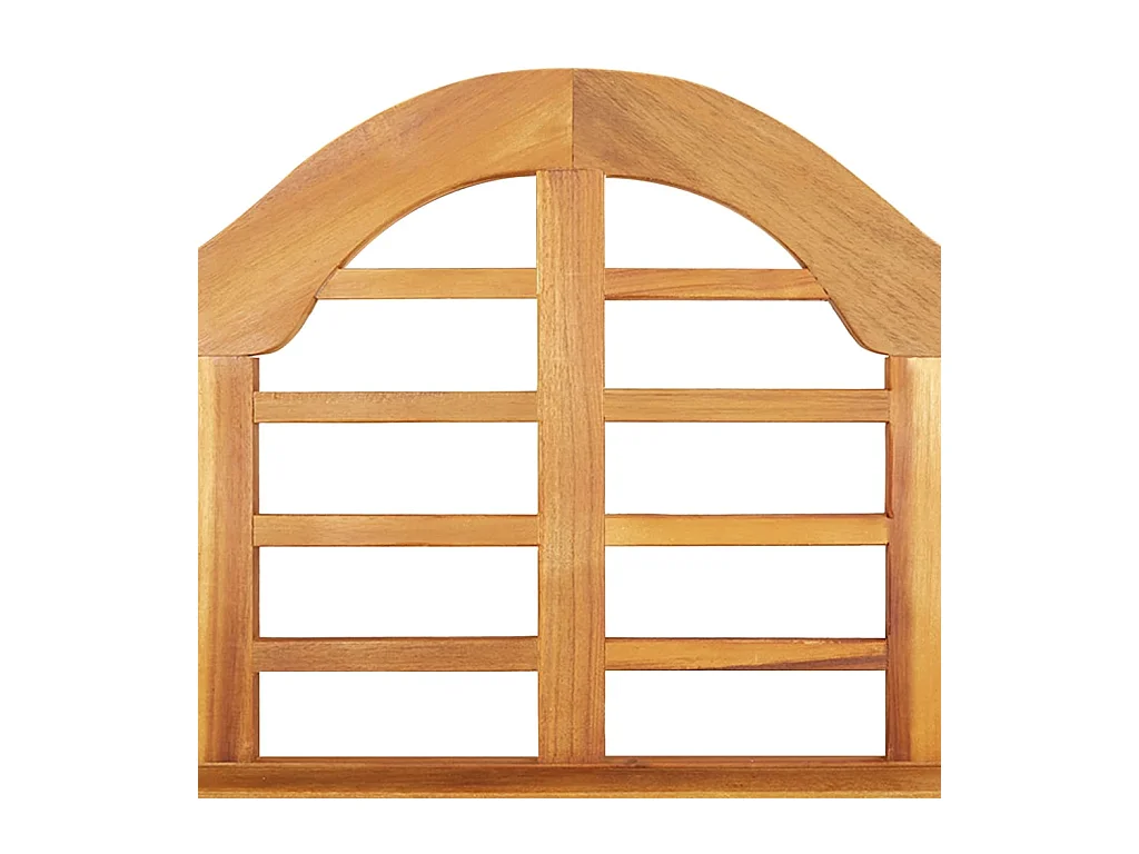 Banco de jardín madera maciza de acacia 125 cm