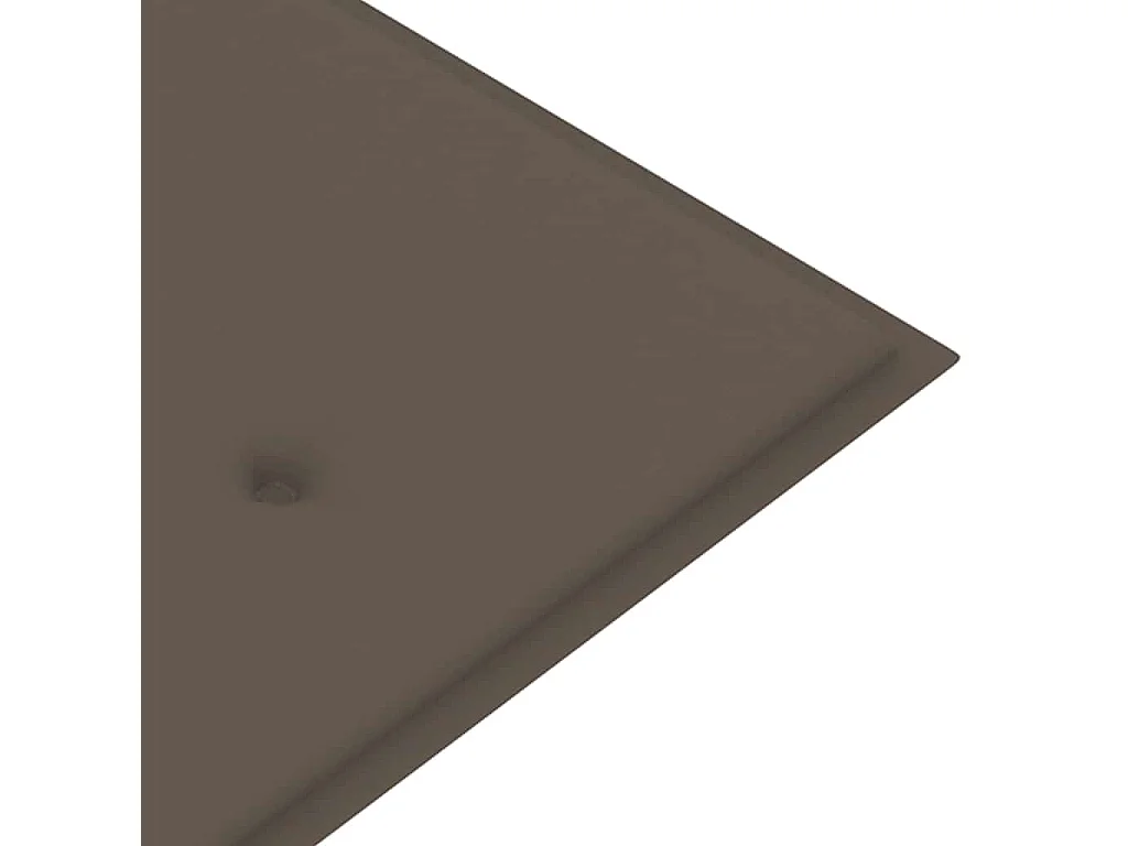 Banc de jardin empilable et coussin 159 cm Bois de teck massif