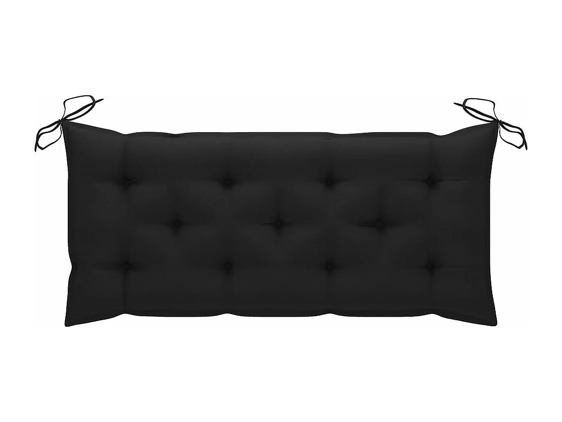 Tuinbank met kussen 120 cm bamboe