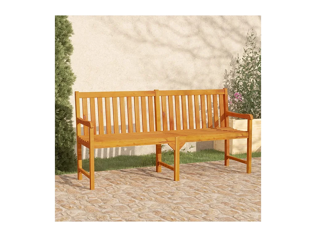 Banc de jardin 180 cm Bois solide d'acacia