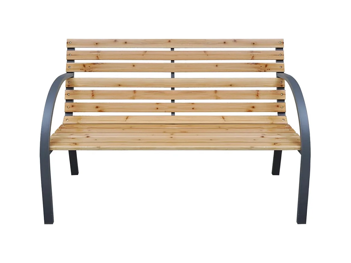 Banco de jardim 112 cm madeira de abeto maciça