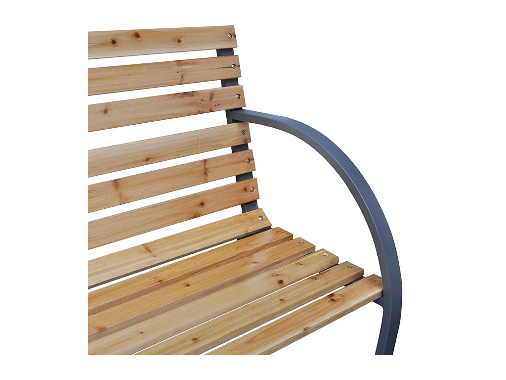 Banco de jardim 112 cm madeira de abeto maciça