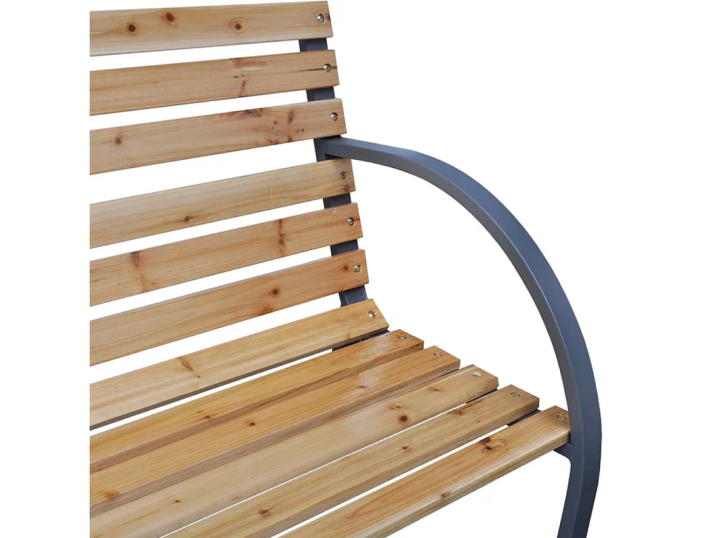 Banc de jardin 112 cm Bois de sapin massif