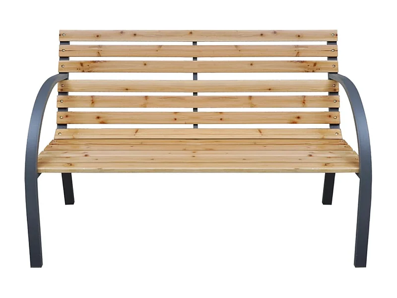 Banco de jardim 112 cm madeira de abeto maciça