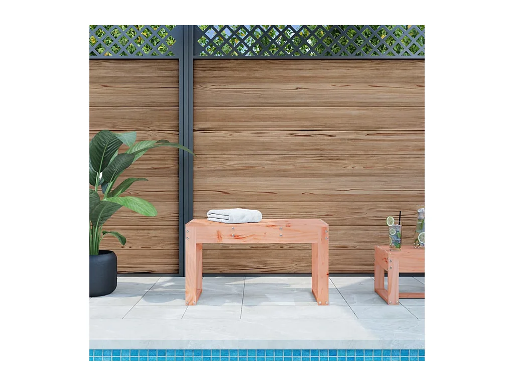 Banc de jardin 80x38x45 cm bois massif Douglas