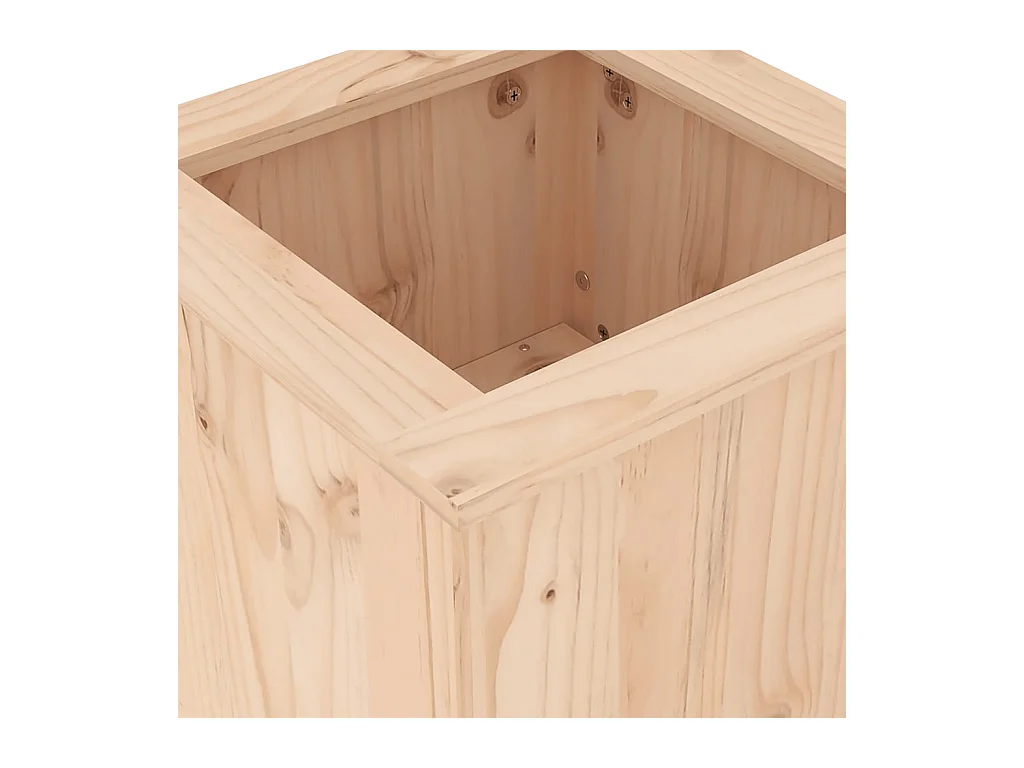 Banc avec jardinières 184,5x39,5x56,5 cm bois massif de pin