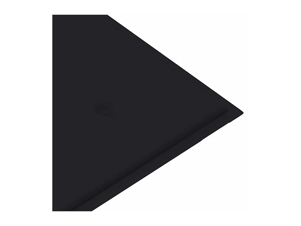 Bank Batavia met zwart kussen 120 cm massief teakhout