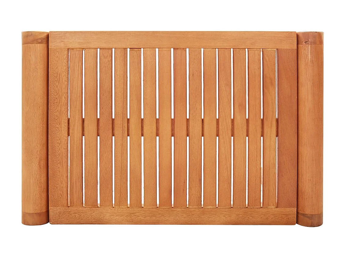 Banco de jardín madera maciza de eucalipto 64 cm