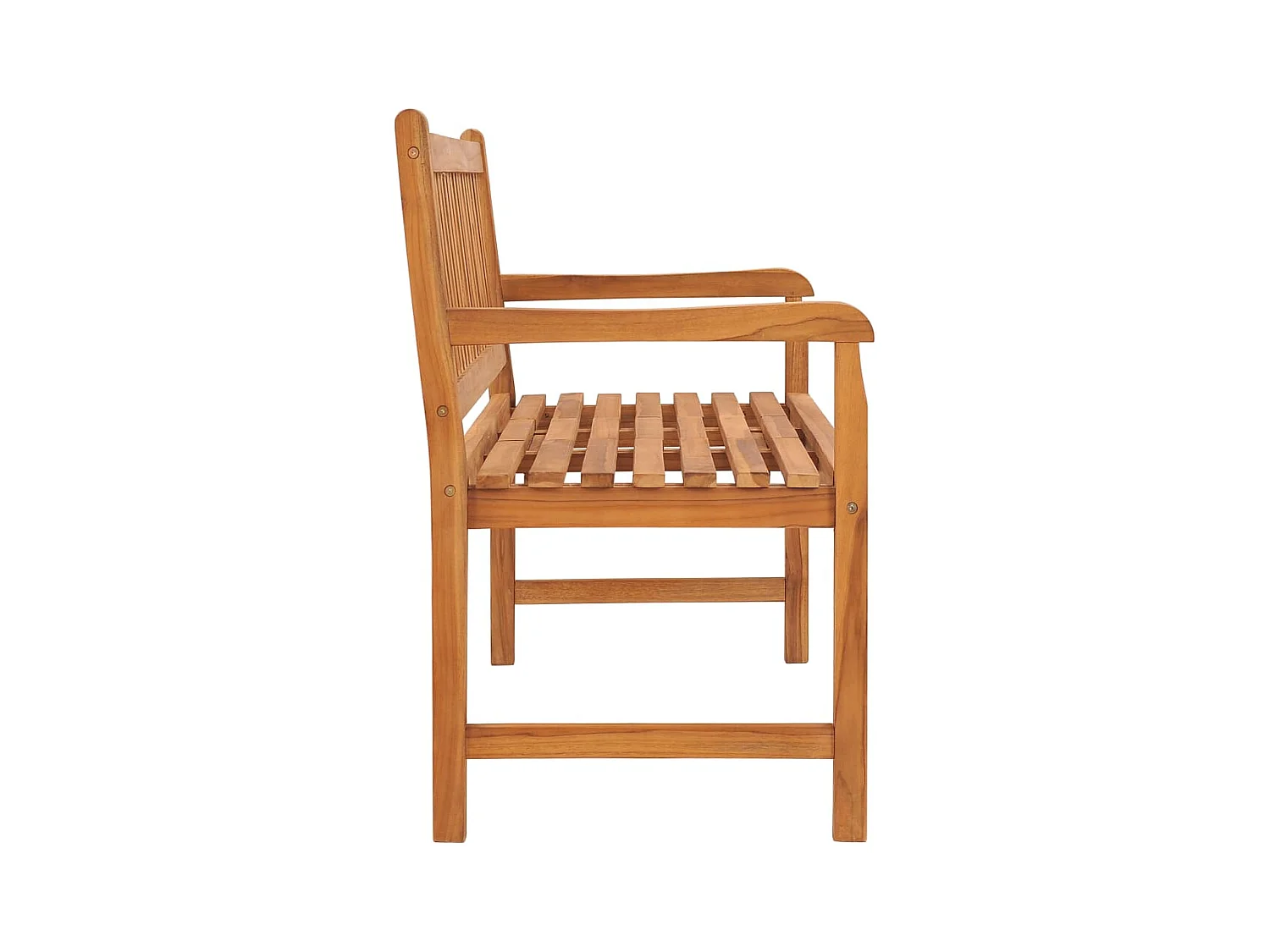 Banc de jardin 3 places avec table 150 cm Teck solide