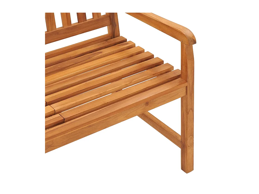Banc de jardin 3 places avec table 150 cm Teck solide