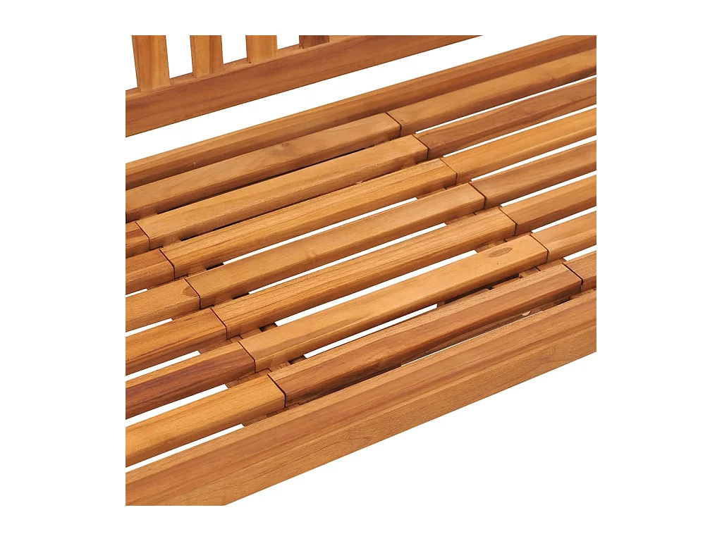 Banc de jardin 3 places avec table 150 cm Teck solide