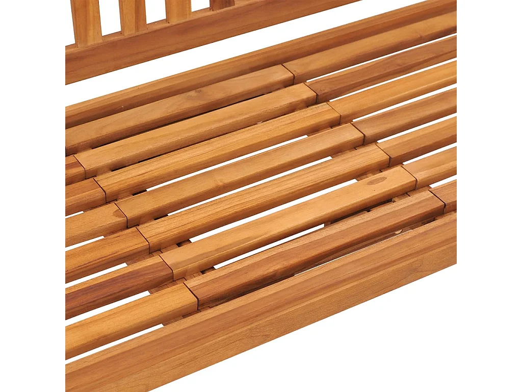 Banc de jardin 3 places avec table 150 cm Teck solide