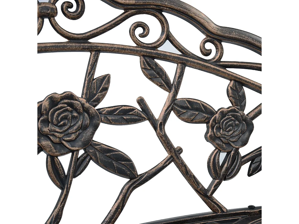 Banc de bistrot 100 cm Bronze Aluminium coulé