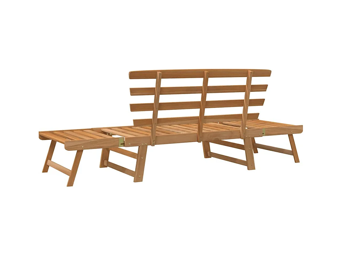 Banco de jardim 2-em-1 190 cm madeira de acácia maciça