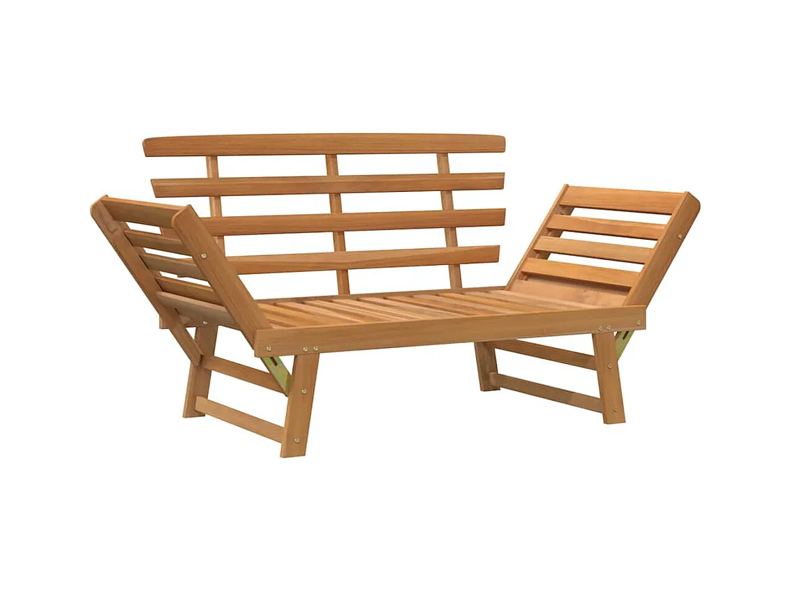 Banco de jardim 2-em-1 190 cm madeira de acácia maciça
