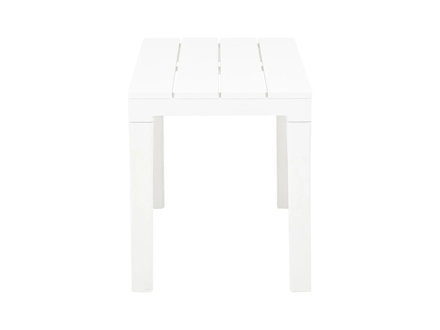 Bancos de jardim 2 peças plástico branco