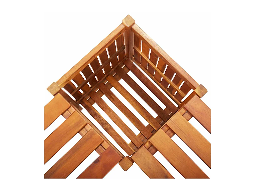 Banc de jardin et jardinière 117x117x40 cm Bois solide d'acacia