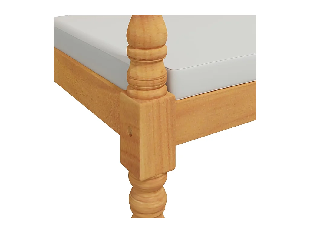 Banc Batavia avec coussin 150 cm Bois de teck massif