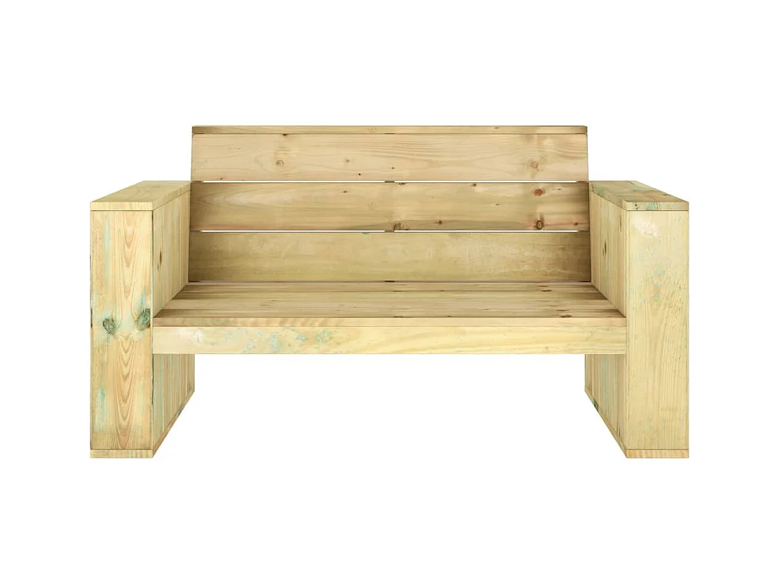 Banc de jardin 139 cm Bois de pin imprégné