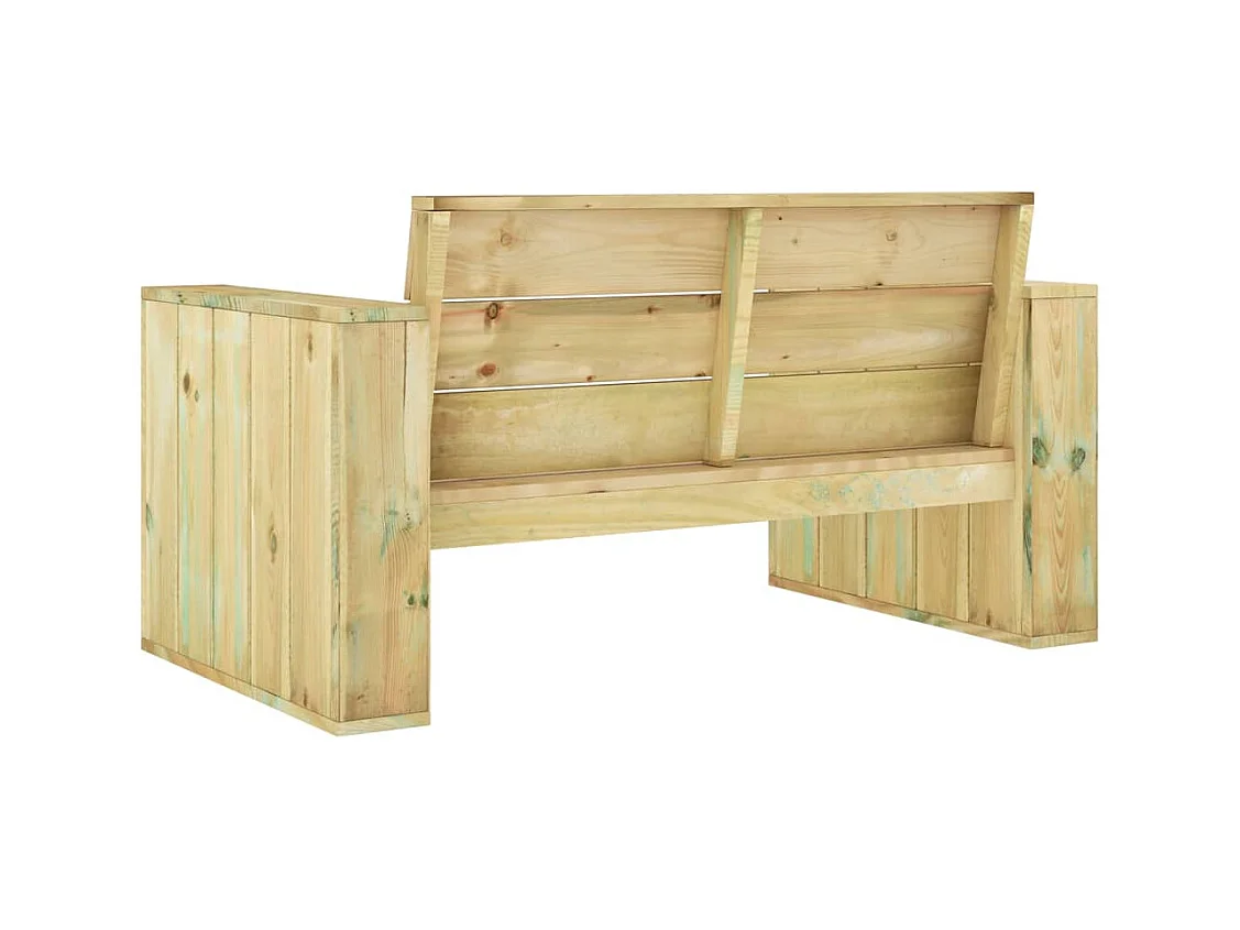 Banc de jardin 139 cm Bois de pin imprégné