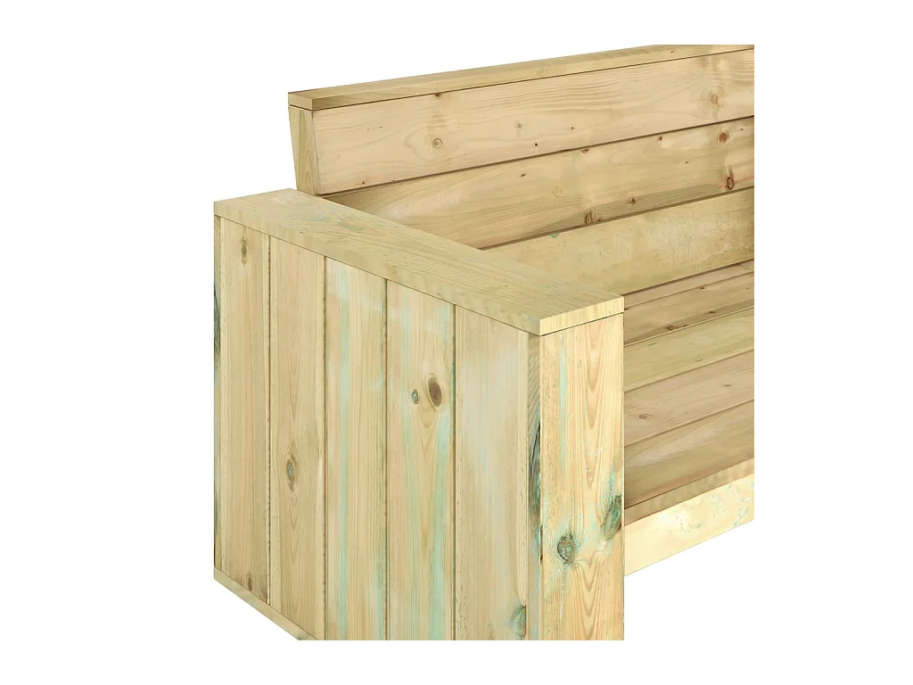 Banc de jardin 139 cm Bois de pin imprégné