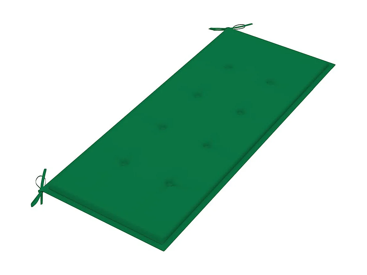 Banc de jardin avec coussin 120 cm Bois d'acacia massif