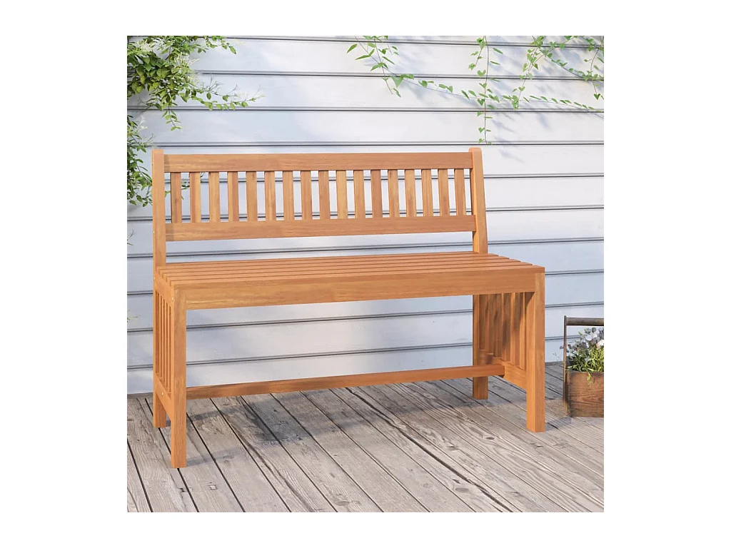 Banc de jardin 110 cm bois massif d'eucalyptus