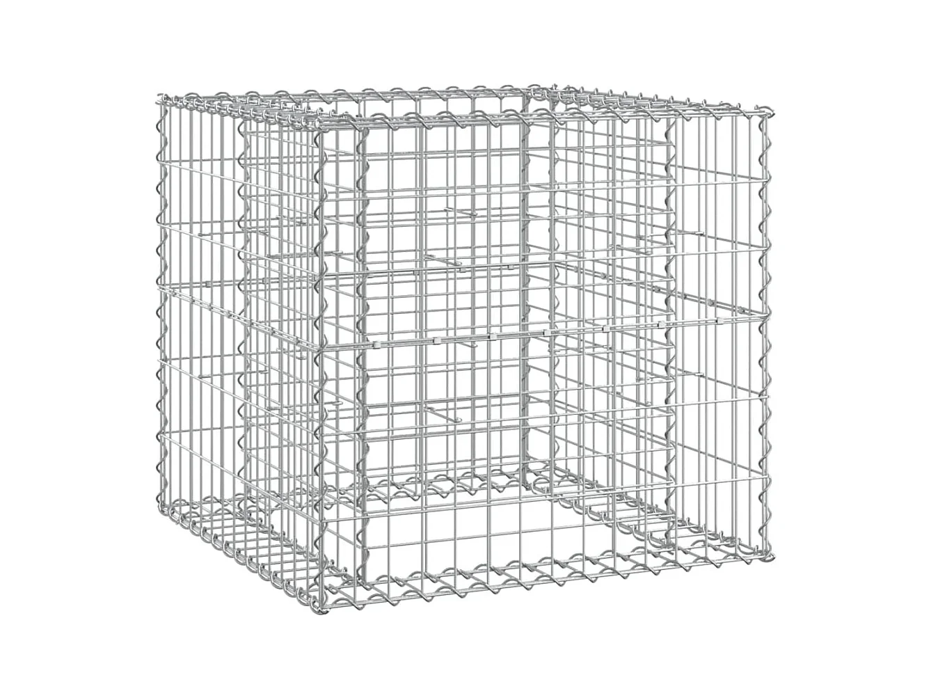 Banc de jardin avec panier en gabion bois massif de douglas