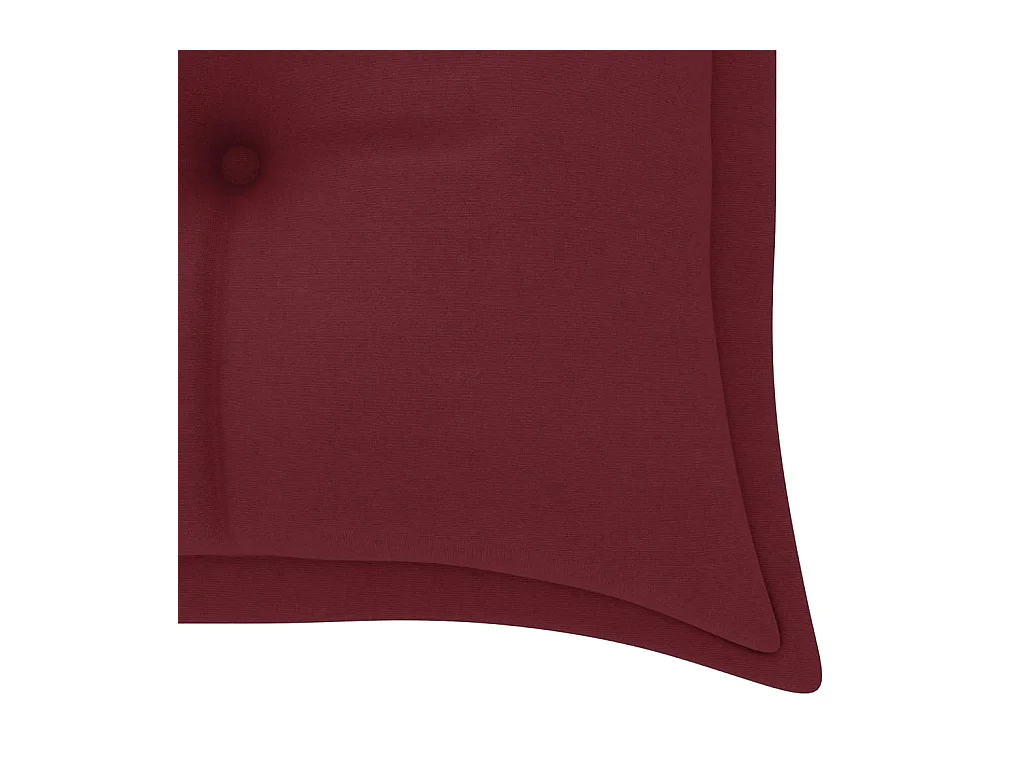 Banc de jardin empilable et coussin 159 cm Bois de teck massif