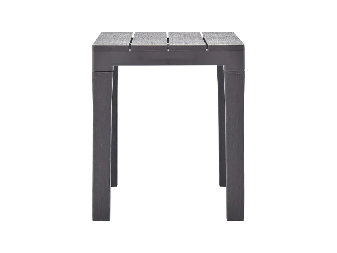 Bancos de jardín 2 unidades plástico color moca