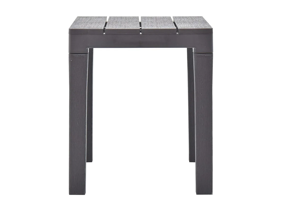 Bancs de jardin 2 pièces Moka Plastique