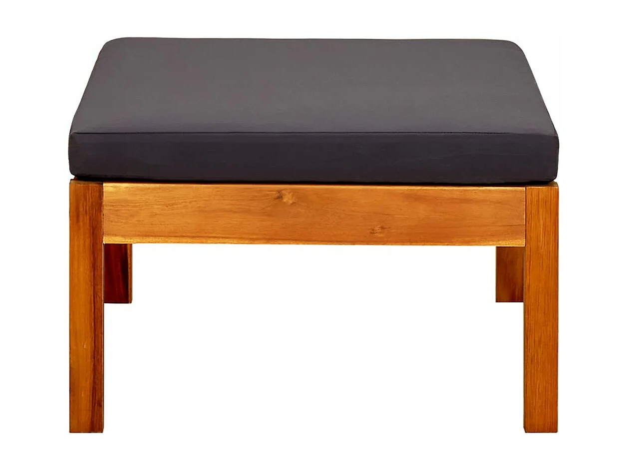 Banc de jardin avec auvent et repose-pieds Bois d'acacia solide