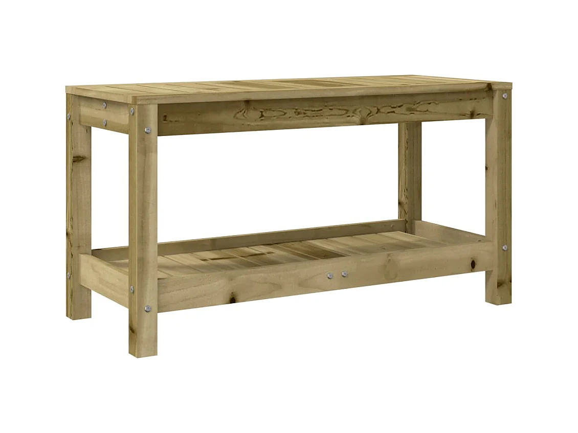Banc de jardin 82,5x35x45 cm bois de pin imprégné