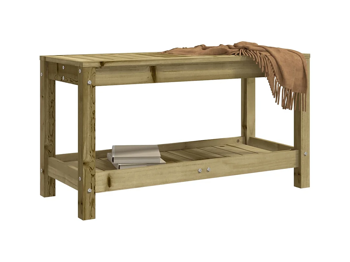 Banc de jardin 82,5x35x45 cm bois de pin imprégné