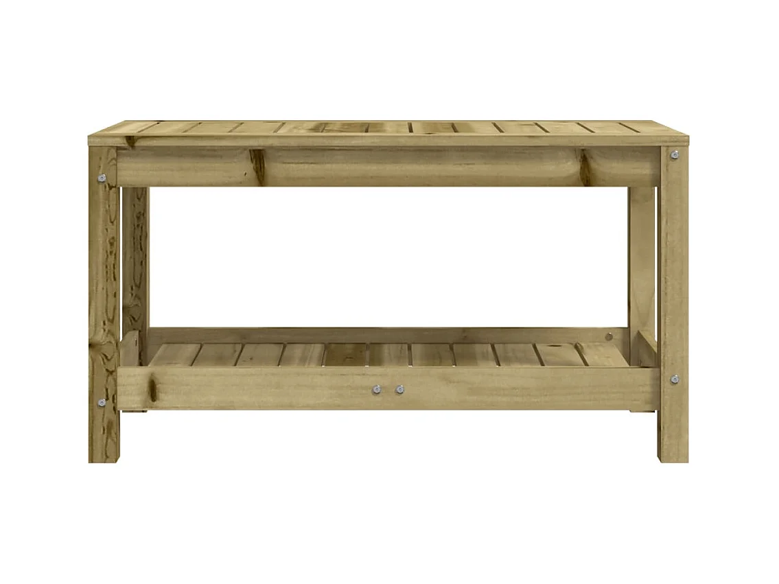 Banc de jardin 82,5x35x45 cm bois de pin imprégné