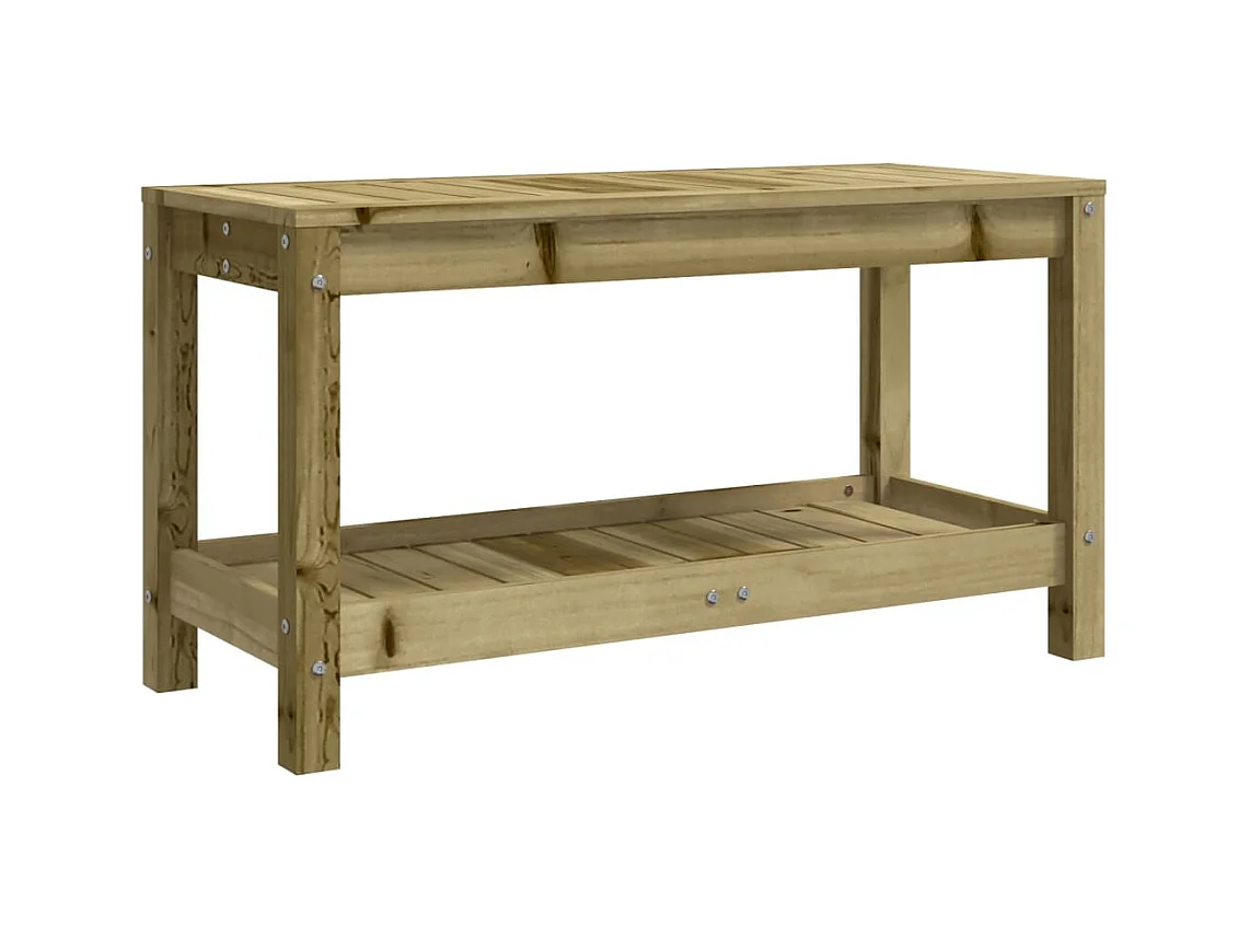 Banc de jardin 82,5x35x45 cm bois de pin imprégné